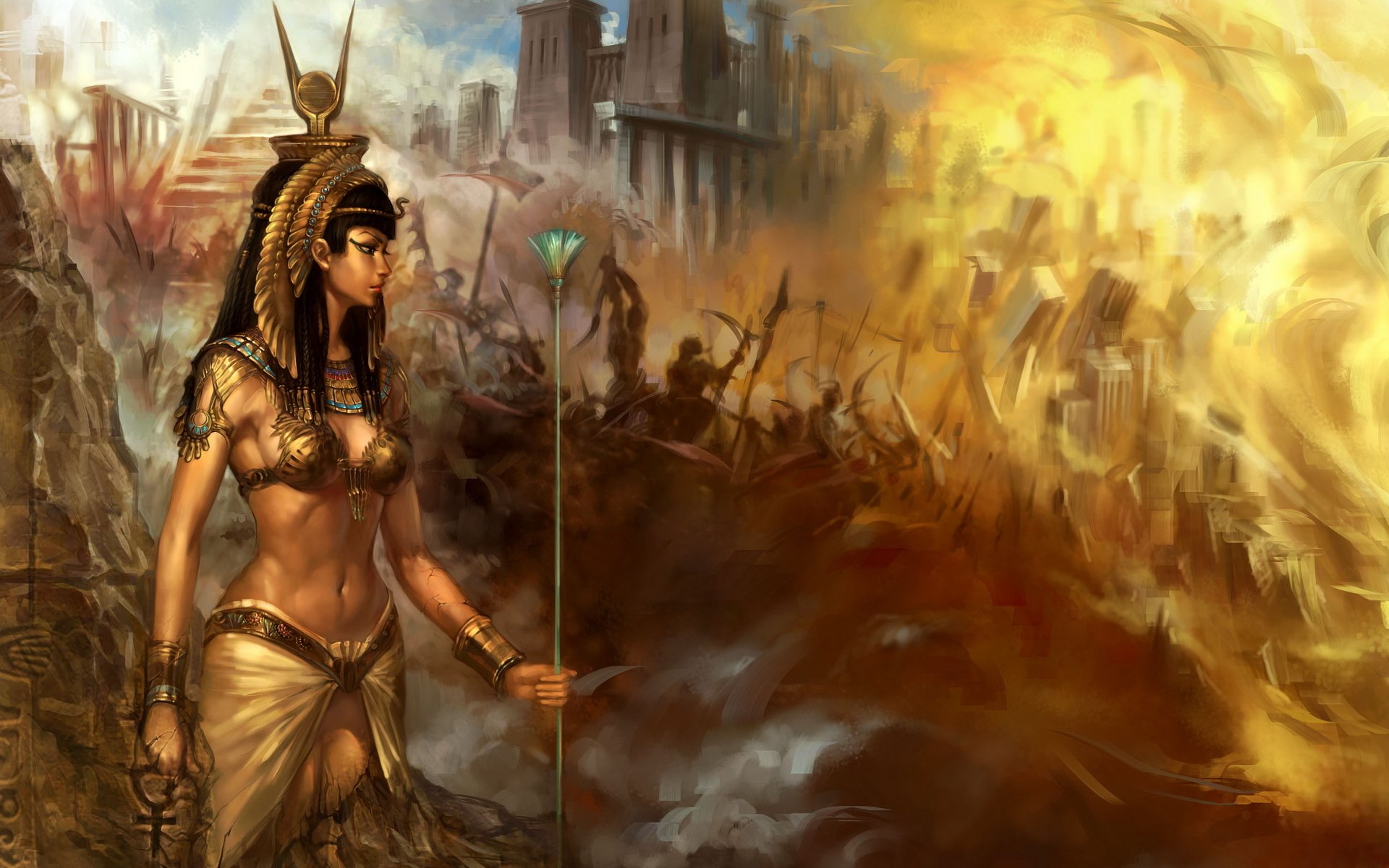 Cleopatra - Egiptian Queen v2. 0 - Fantasy Wallpap by AiWitchCrafts on  DeviantArt