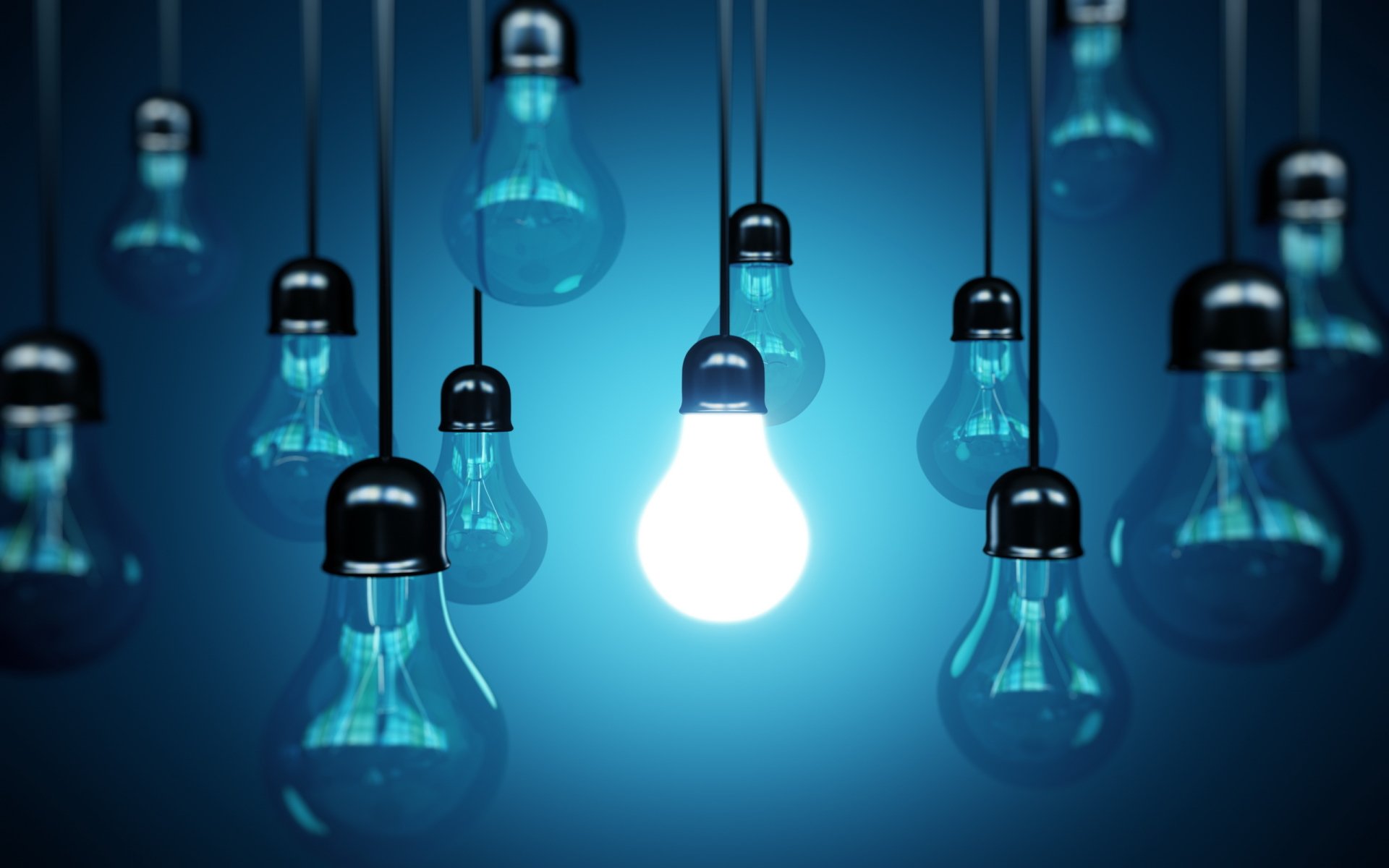 Download Man Made Light Bulb HD Wallpaper