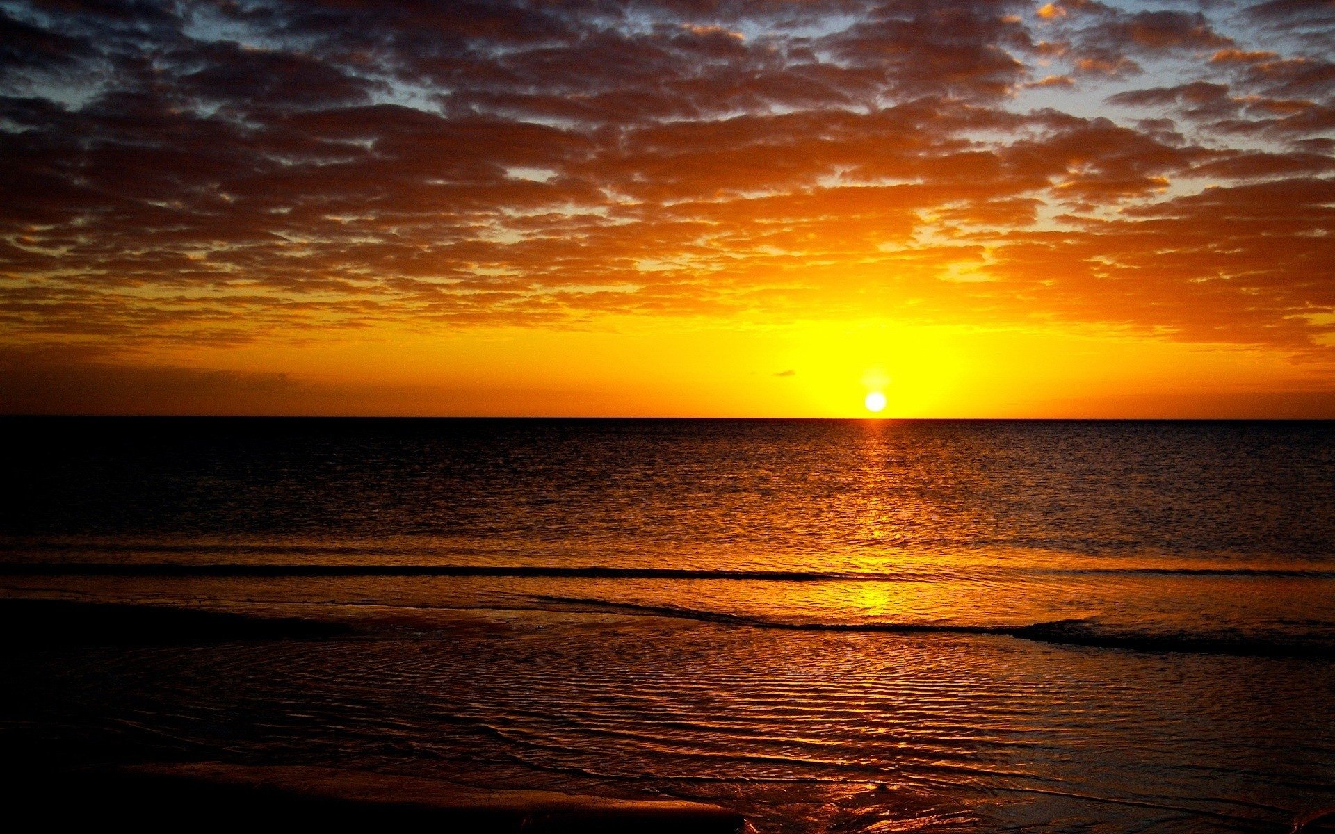 Coucher De Soleil Fond D cran HD Arri re Plan 1920x1200 ID 