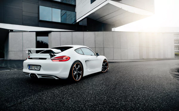 car white car Porsche vehicle Porsche Cayman HD Desktop Wallpaper | Background Image