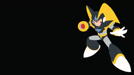 minimalist Bass (Megaman) video game mega man 10 Minimalist Gaming HD Desktop Wallpaper | Background Image