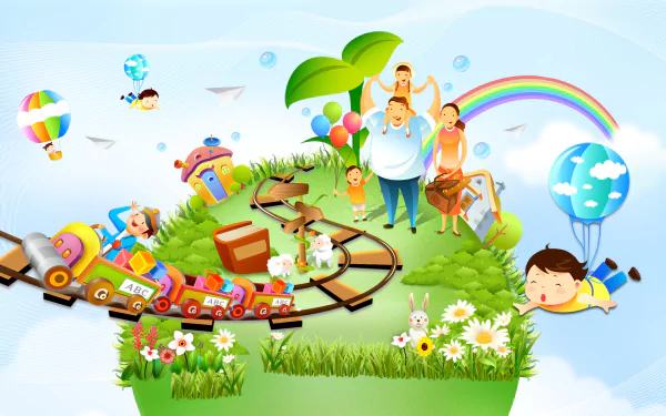 artistic cartoon HD Desktop Wallpaper | Background Image