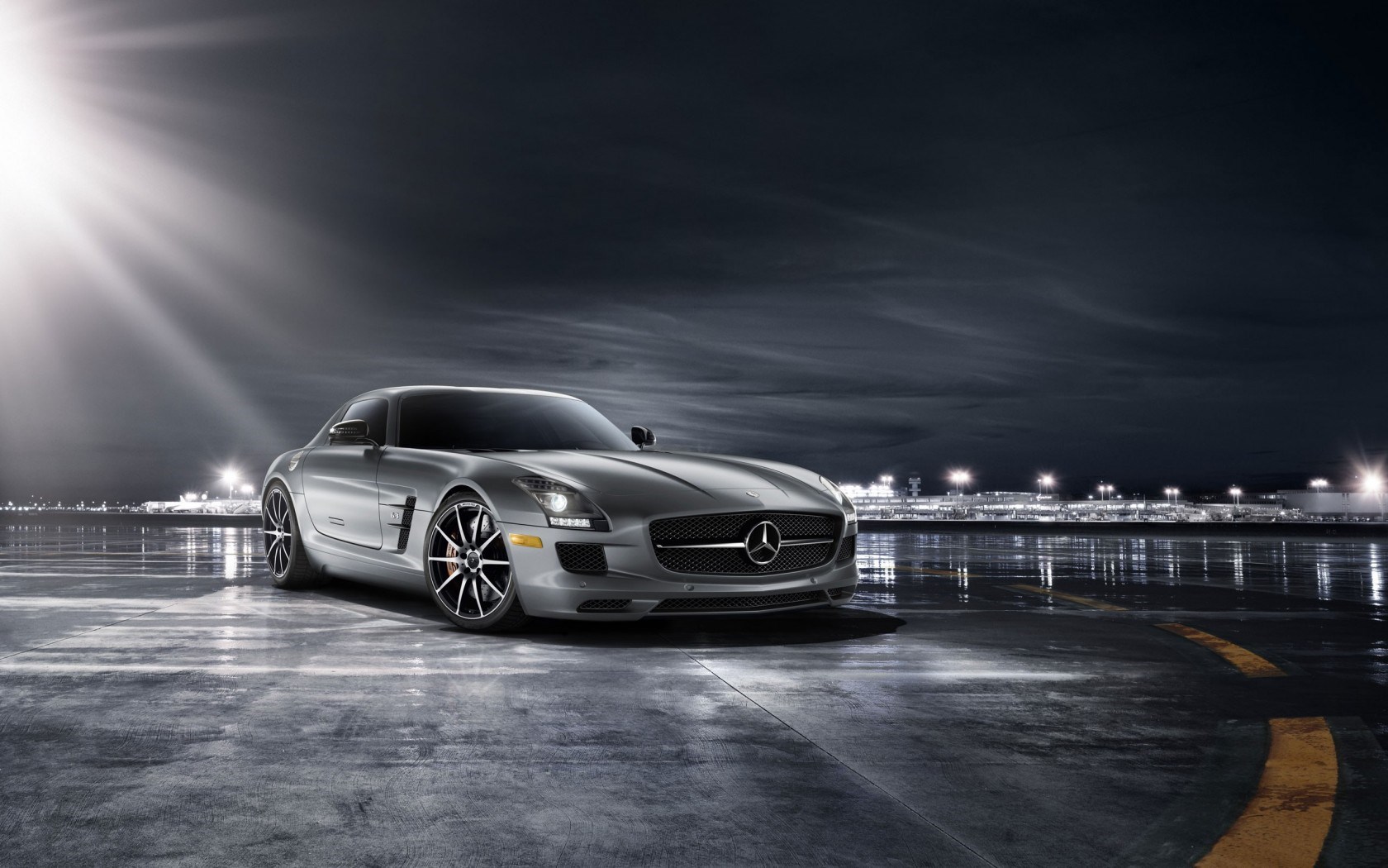 Download Vehicle Mercedes-Benz SLS Wallpaper