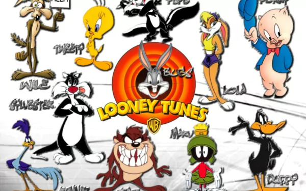 Pepé Le Pew Tasmanian Devil (Looney Tunes) Porky Pig Daffy Duck Lola Bunny Wile E. Coyote Bugs Bunny Tweety collage TV Show Looney Tunes HD Desktop Wallpaper | Background Image