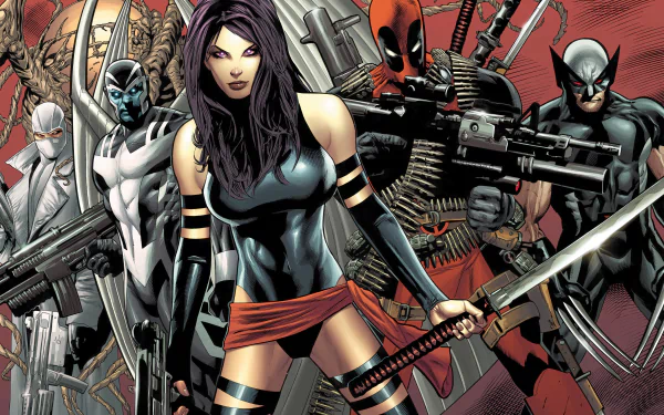 Comic Psylocke (Marvel Comics) HD Desktop Wallpaper | Background Image