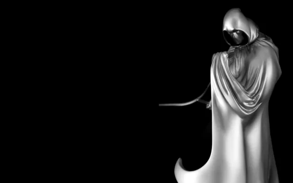 Moon Knight comic character depicted in detailed silver armor and cloak against a black background, designed as a 4K Ultra HD PC desktop wallpaper.