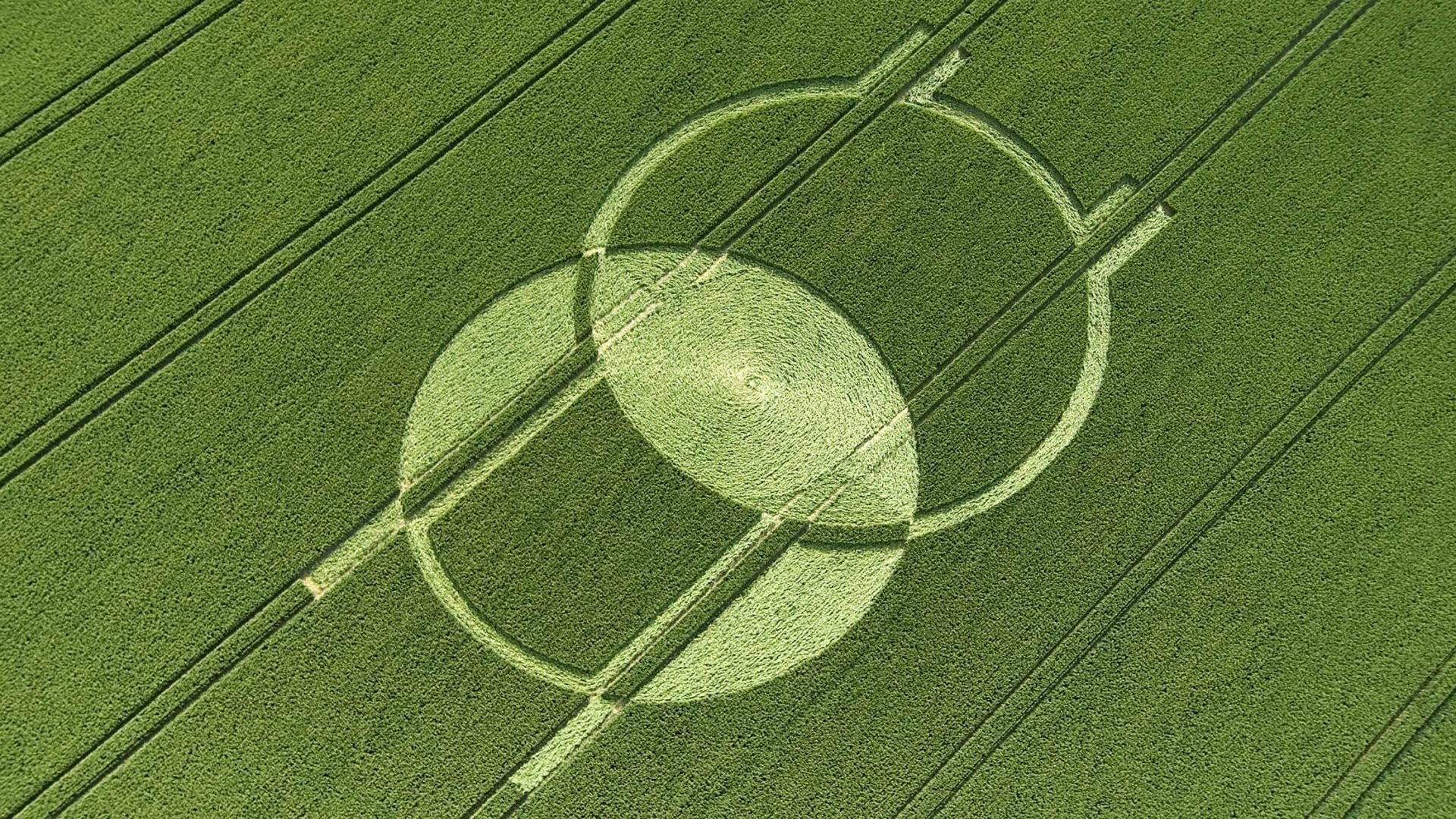 Download Man Made Crop Circle HD Wallpaper