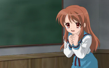 Mikuru Asahina Anime The Melancholy of Haruhi Suzumiya HD Desktop Wallpaper | Background Image