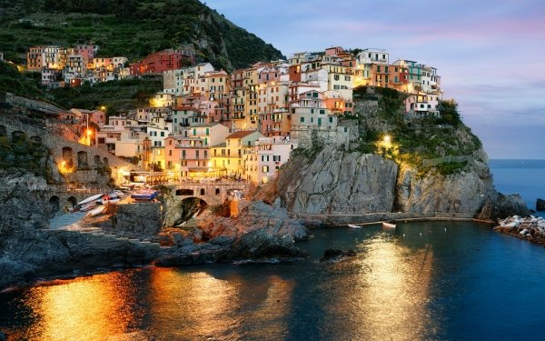 Man Made Manarola Towns Italy HD Wallpaper | Background Image