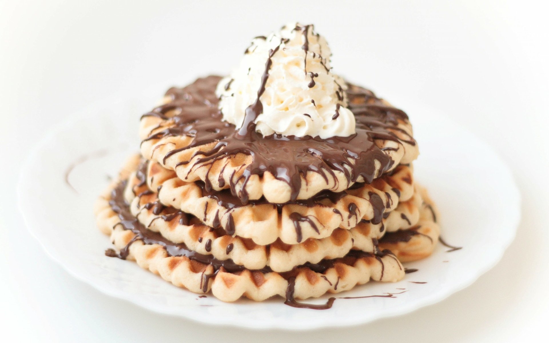 Download Food Waffle HD Wallpaper