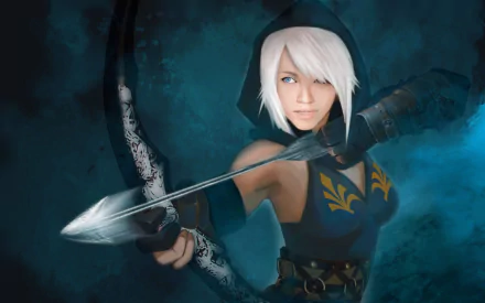Ashe (League Of Legends) video game League Of Legends bow HD Desktop Wallpaper | Background Image