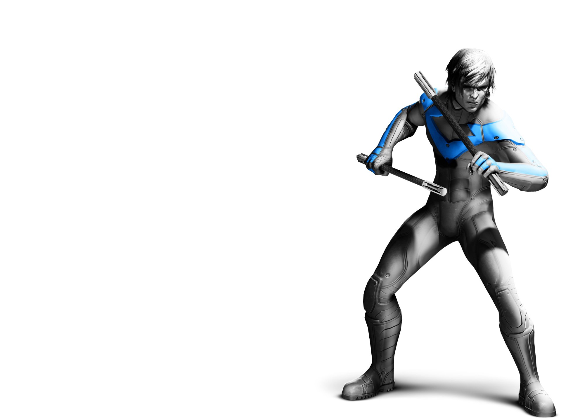 Nightwing (Dick Grayson) — Batman: Arkham City | 5K Ultra HD Wallpaper, image size:1920x1440