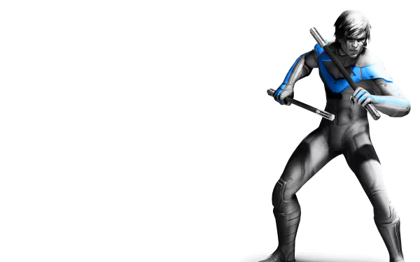 Dick Grayson Nightwing video game Batman: Arkham City HD Desktop Wallpaper | Background Image