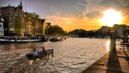 man made Amsterdam HD Desktop Wallpaper | Background Image