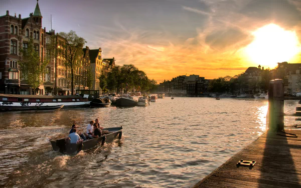 man made Amsterdam HD Desktop Wallpaper | Background Image