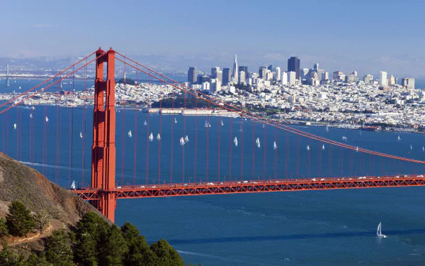 San Francisco man made Golden Gate HD Desktop Wallpaper | Background Image