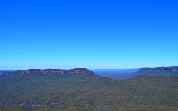 Earth Blue Mountains Mountains Katoomba Mountain Cliff Forest Australia HD Wallpaper | Background Image