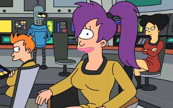 Amy Wong Leela (Futurama) Bender (Futurama) Fry (Futurama) TV Show Futurama HD Desktop Wallpaper | Background Image