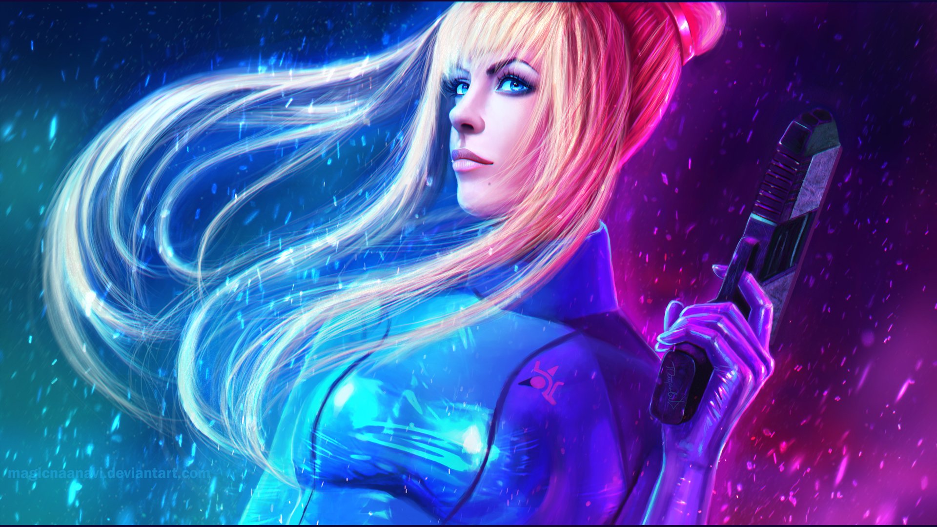 Download Samus Aran Video Game Metroid HD Wallpaper by MagicnaAnavi