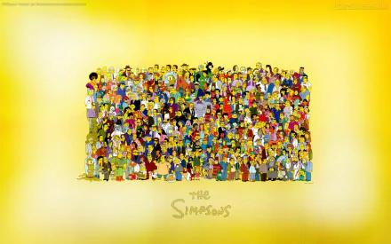 cast TV Show The Simpsons HD Desktop Wallpaper | Background Image