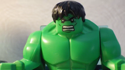 HD desktop wallpaper featuring Lego Marvel Super Heroes Hulk in a fierce stance.