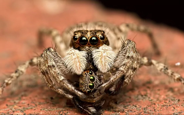 jumping spider Animal spider HD Desktop Wallpaper | Background Image