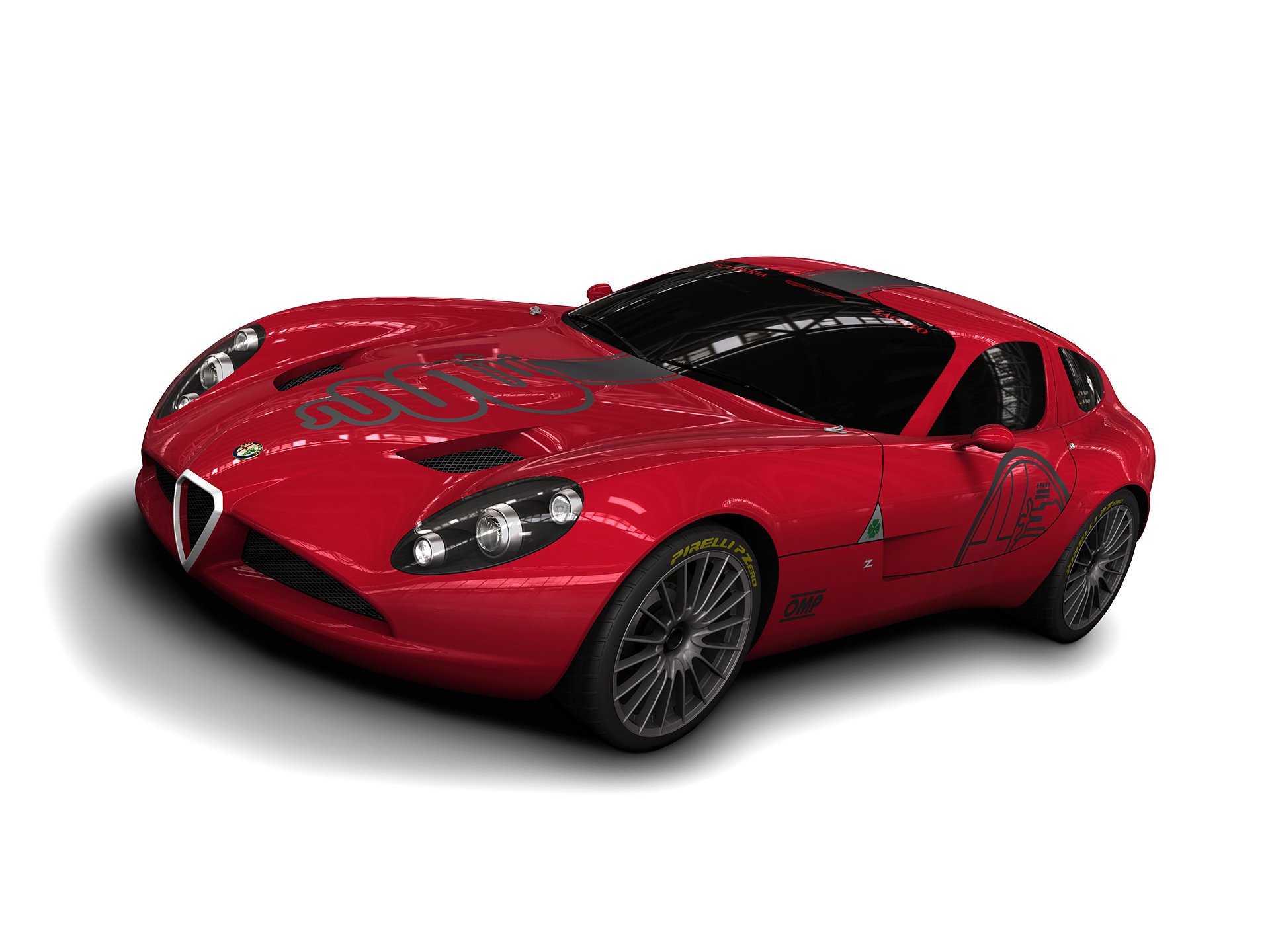Download Alfa Romeo Vehicle Alfa Romeo Zagato TZ3 HD Wallpaper