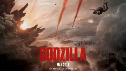 movie Godzilla (2014) HD Desktop Wallpaper | Background Image