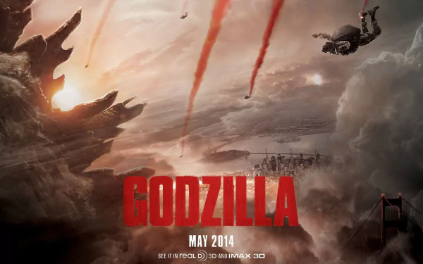 movie Godzilla (2014) HD Desktop Wallpaper | Background Image