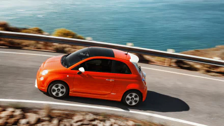 vehicle Fiat 500e HD Desktop Wallpaper | Background Image