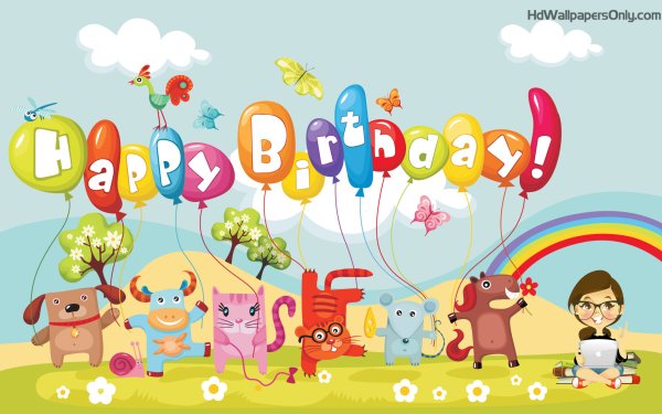 Holiday Birthday Colorful Child HD Wallpaper | Background Image