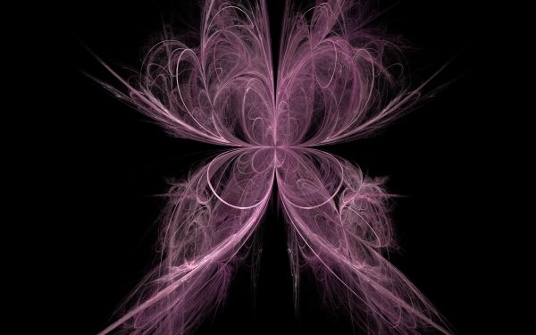 Abstract Fractal Pink Butterfly HD Wallpaper | Background Image