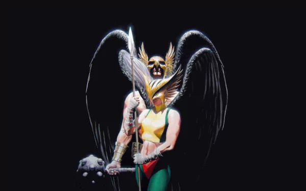 Carter Hall Kendra Sanders Hawkgirl (DC Comics) Hawkman (DC Comics) Comic Justice Society of America HD Desktop Wallpaper | Background Image