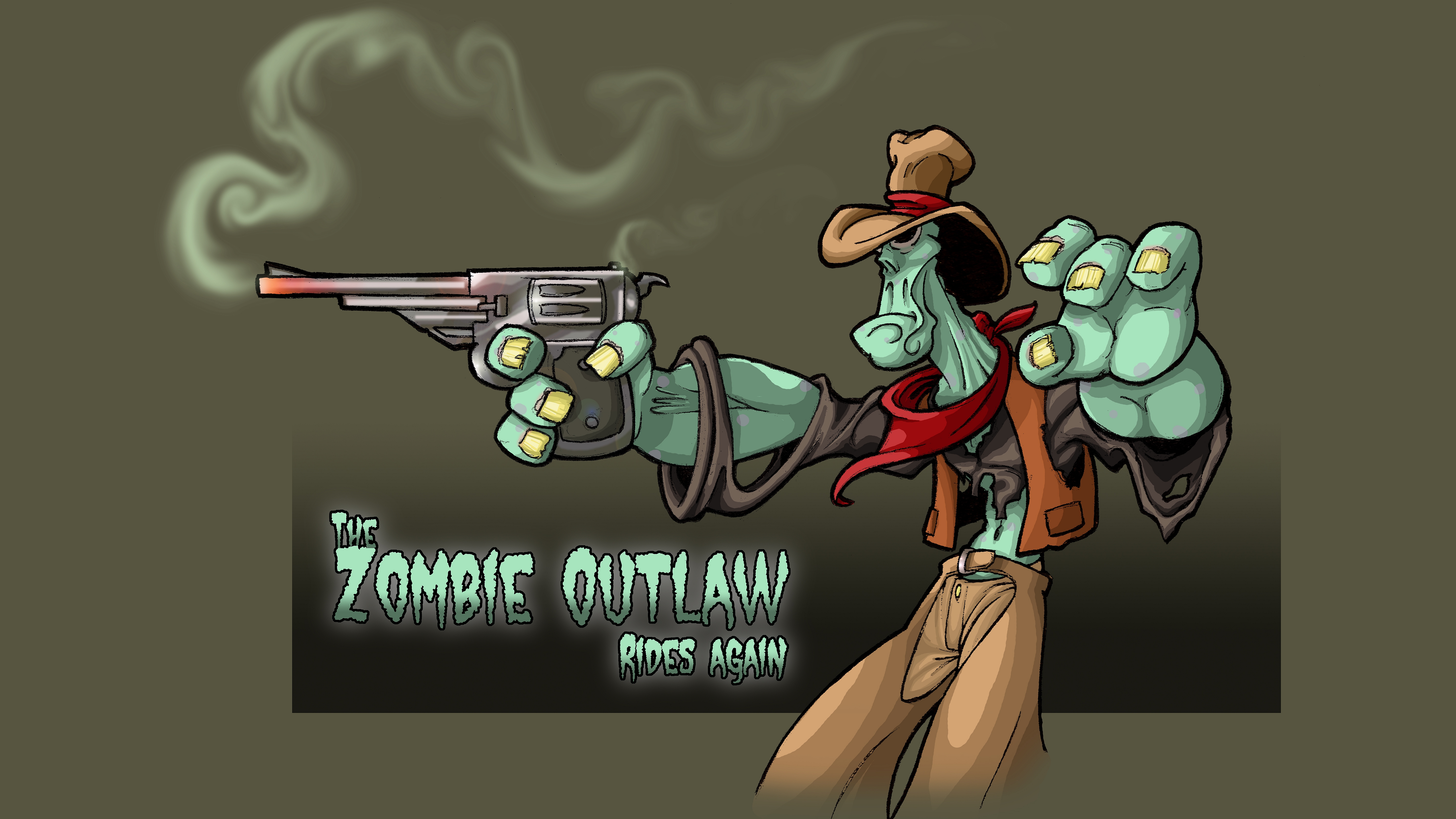 Comics Zombie Outlaw HD Wallpaper | Background Image