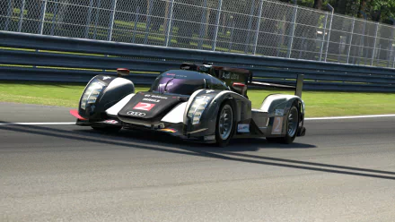 A sleek Audi R18 e-tron racing down a track in Gran Turismo 6, portrayed in a stunning 4K Ultra HD wallpaper. Perfectly captures the thrill of high-speed racing.