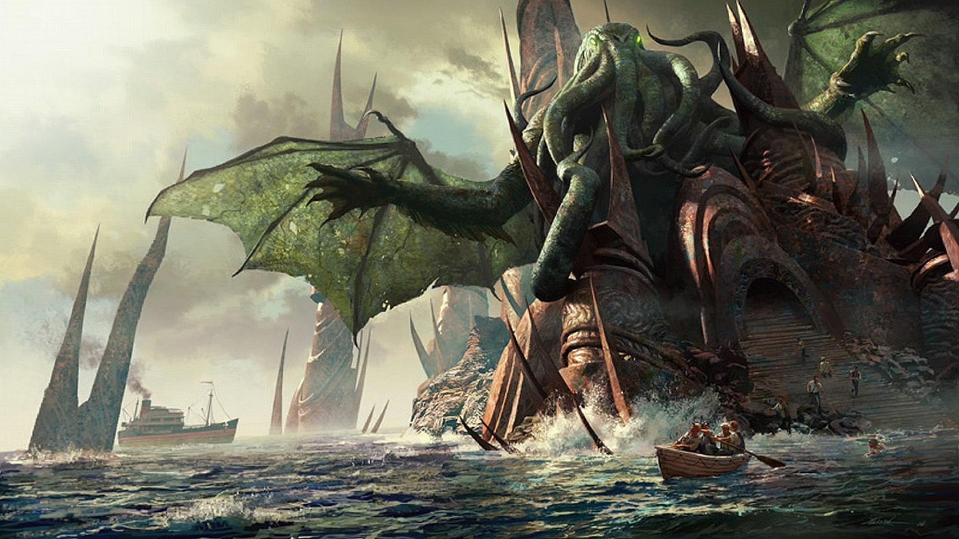 Cthulhu HD Wallpaper | 1920x1080 | ID:62035 - WallpaperVortex.com