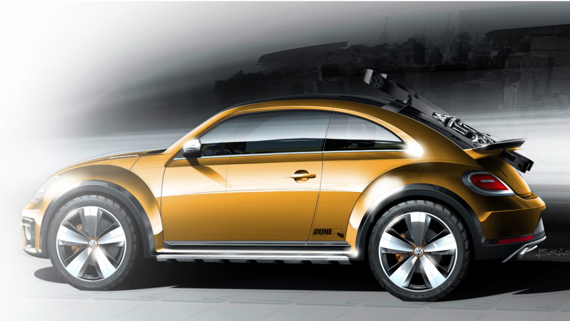 Vehicles 2014 Volkswagen Beetle Dune Concept HD Wallpaper | Background Image