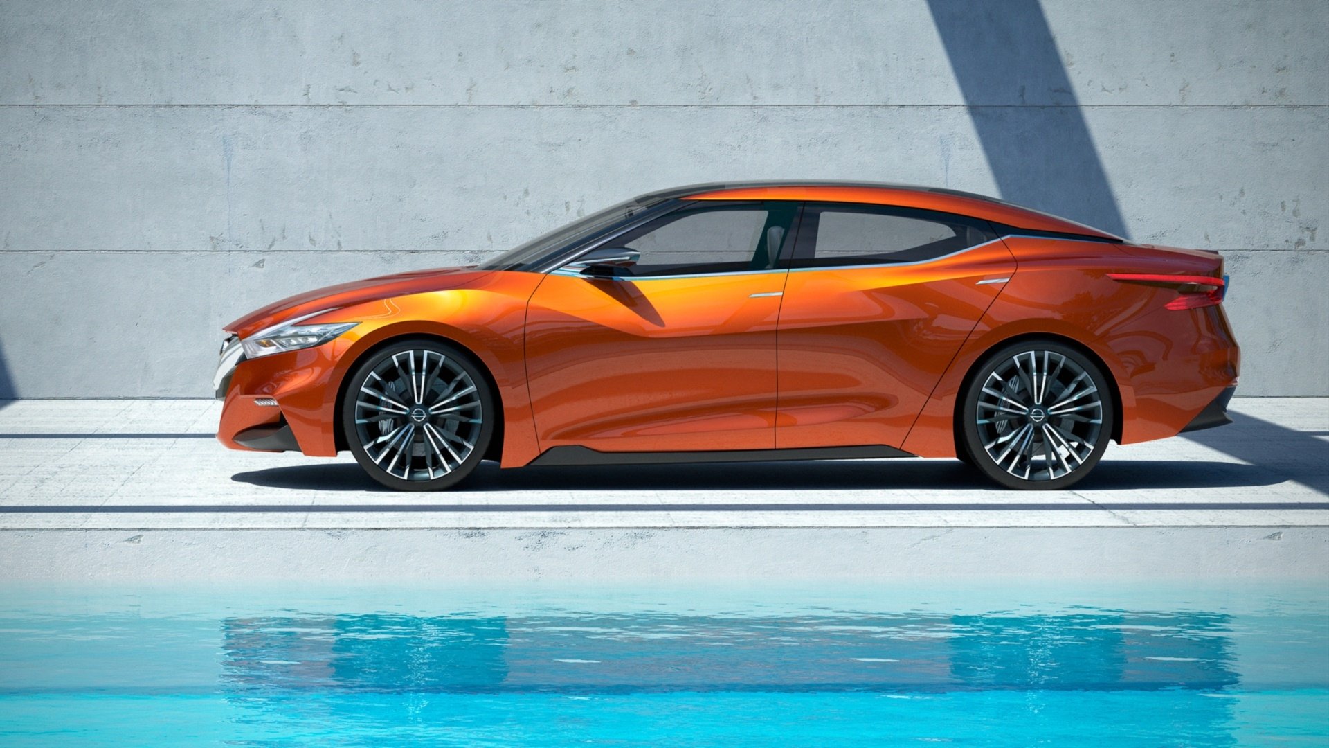 Download Vehicle 2014 Nissan Sport Sedan Concept HD Wallpaper