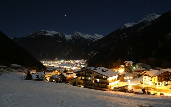 Man Made Mayrhofen Towns Austria HD Wallpaper | Background Image