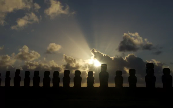 man made ahu tongariki HD Desktop Wallpaper | Background Image