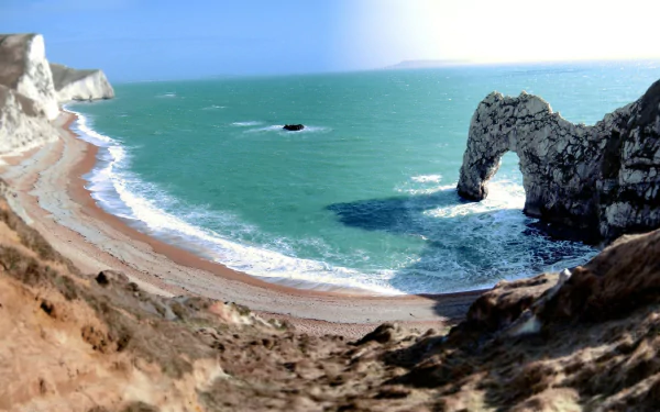 fisheye nature cliff HD Desktop Wallpaper | Background Image