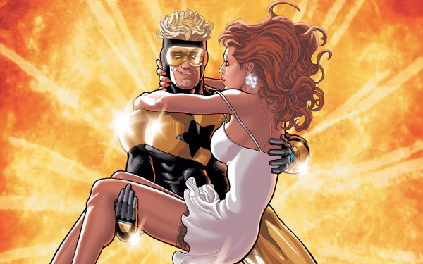 Comic Booster Gold HD Desktop Wallpaper | Background Image
