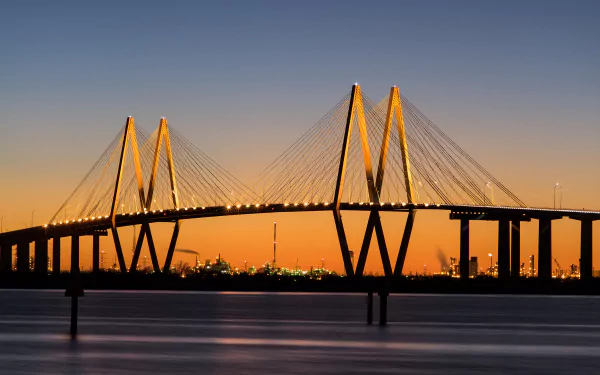 bridge man made fred hartman bridge HD Desktop Wallpaper | Background Image