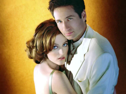 David Duchovny Gillian Anderson Celebrity actor HD Desktop Wallpaper | Background Image