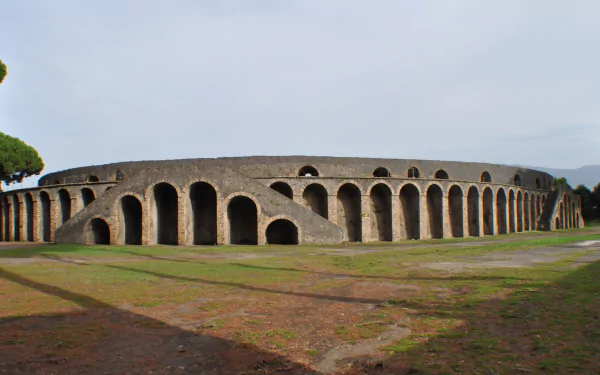 man made amphitheatre of pompeii HD Desktop Wallpaper | Background Image