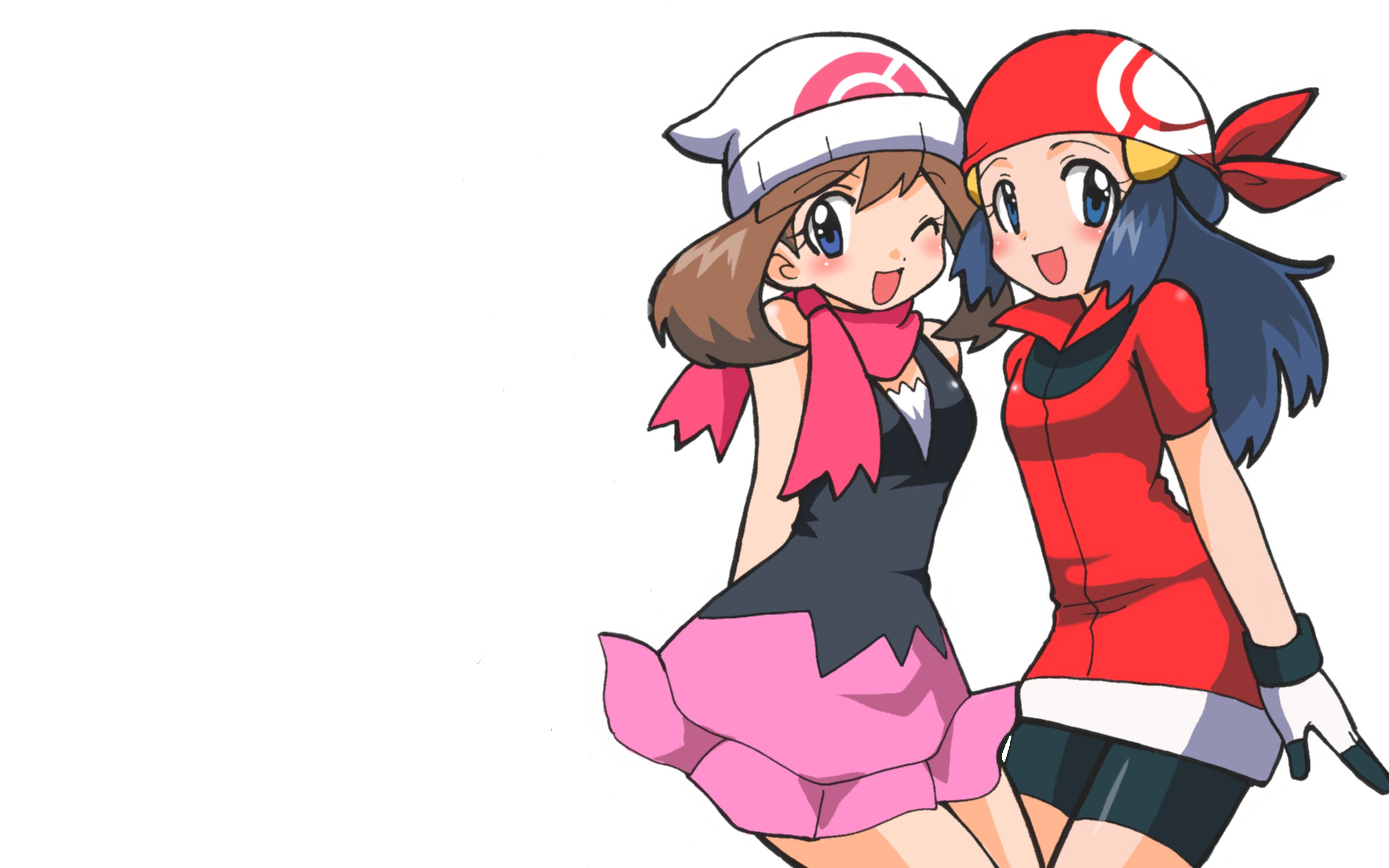 Download Cute Pokemon Trainer Dawn Wallpaper