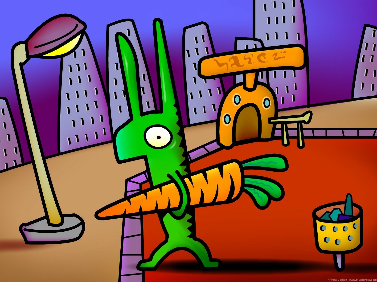 Download Artistic Blurburger Wallpaper