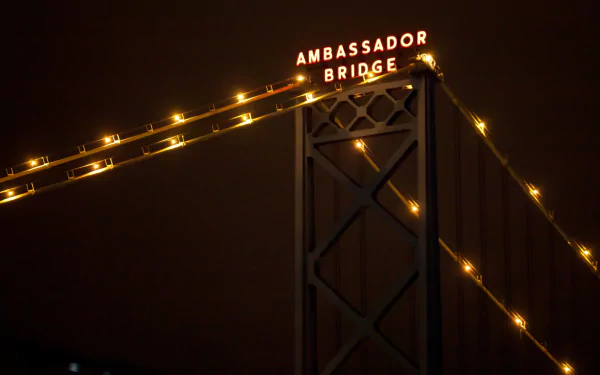 man made ambassador bridge HD Desktop Wallpaper | Background Image