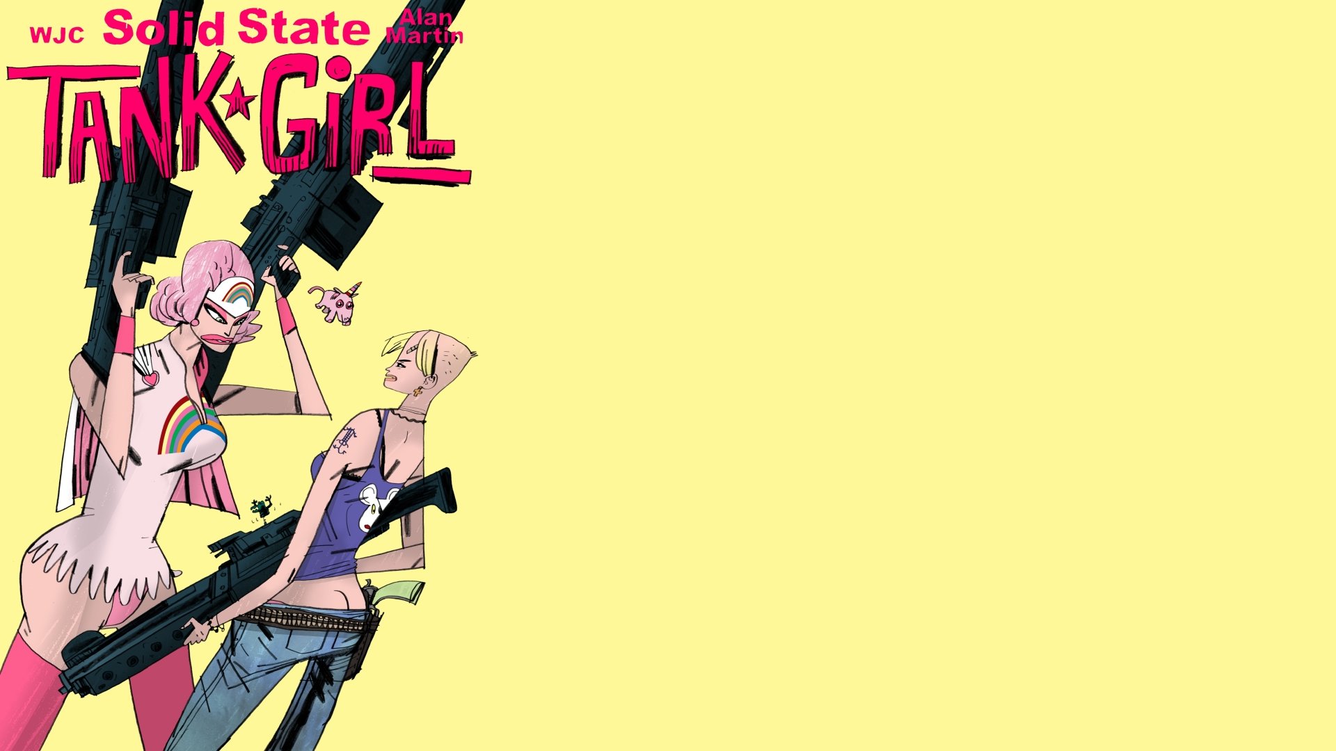 Download Comic Tank Girl 4k Ultra HD Wallpaper