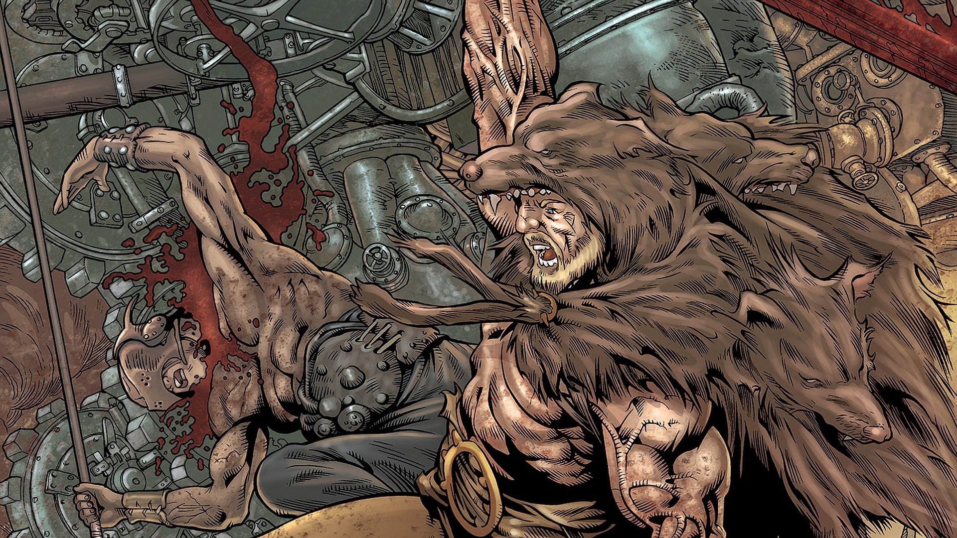 Download Comic Wolfskin HD Wallpaper